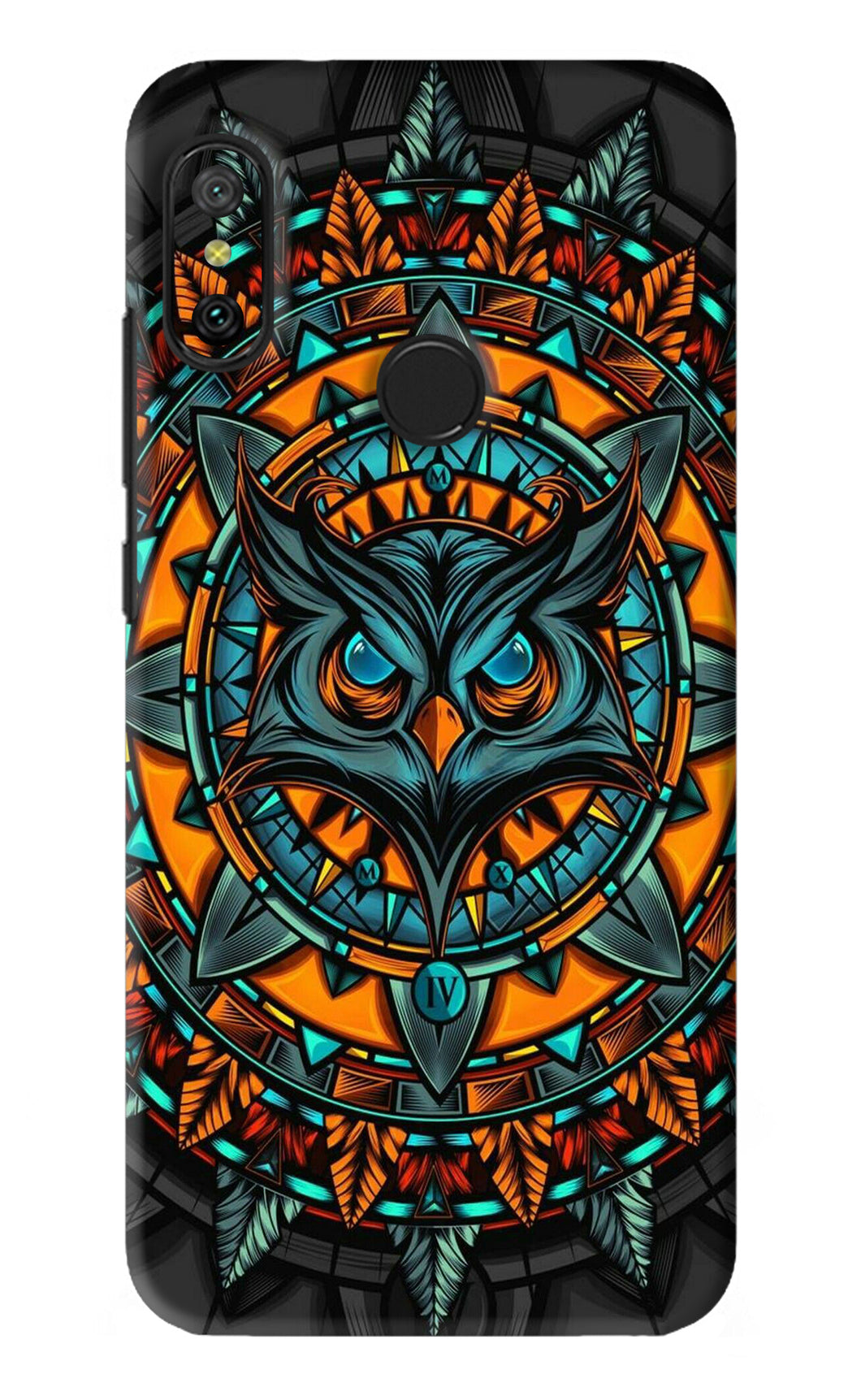 Angry Owl Art Xiaomi Redmi 6 Pro Back Skin Wrap