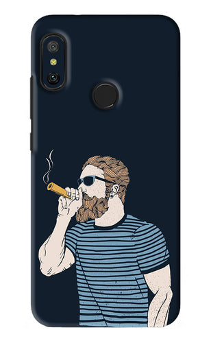 Smoking Xiaomi Redmi 6 Pro Back Skin Wrap