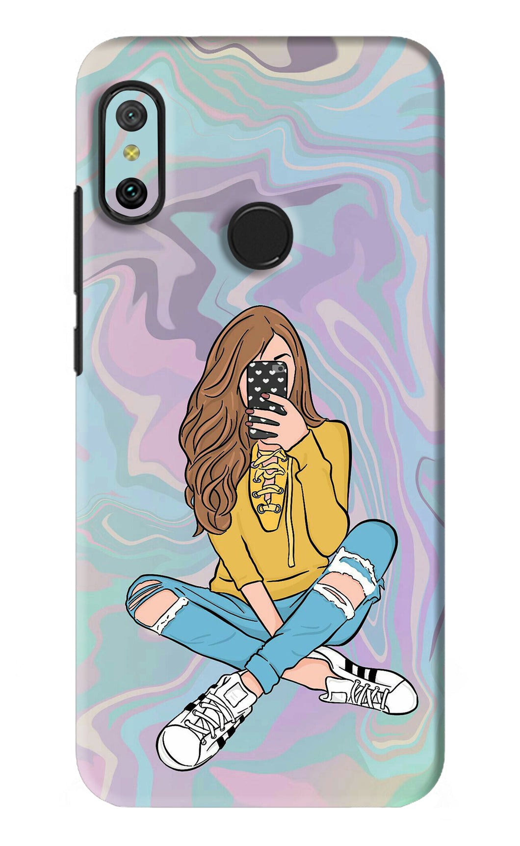 Selfie Girl Xiaomi Redmi 6 Pro Back Skin Wrap