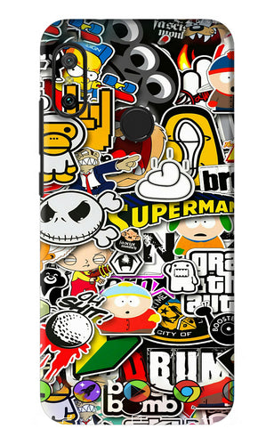 Sticker Bomb Xiaomi Redmi 6 Pro Back Skin Wrap