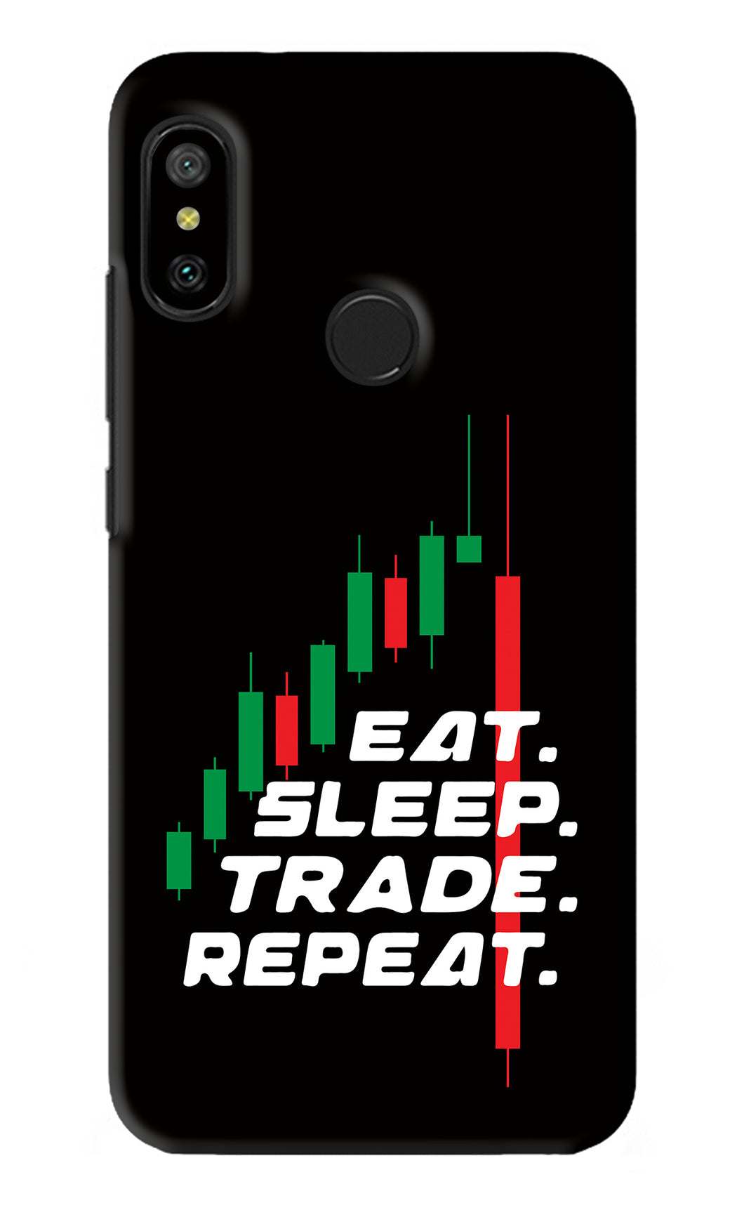 Eat Sleep Trade Repeat Xiaomi Redmi 6 Pro Back Skin Wrap
