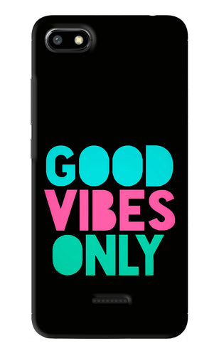 Quote Good Vibes Only Xiaomi Redmi 6A Back Skin Wrap