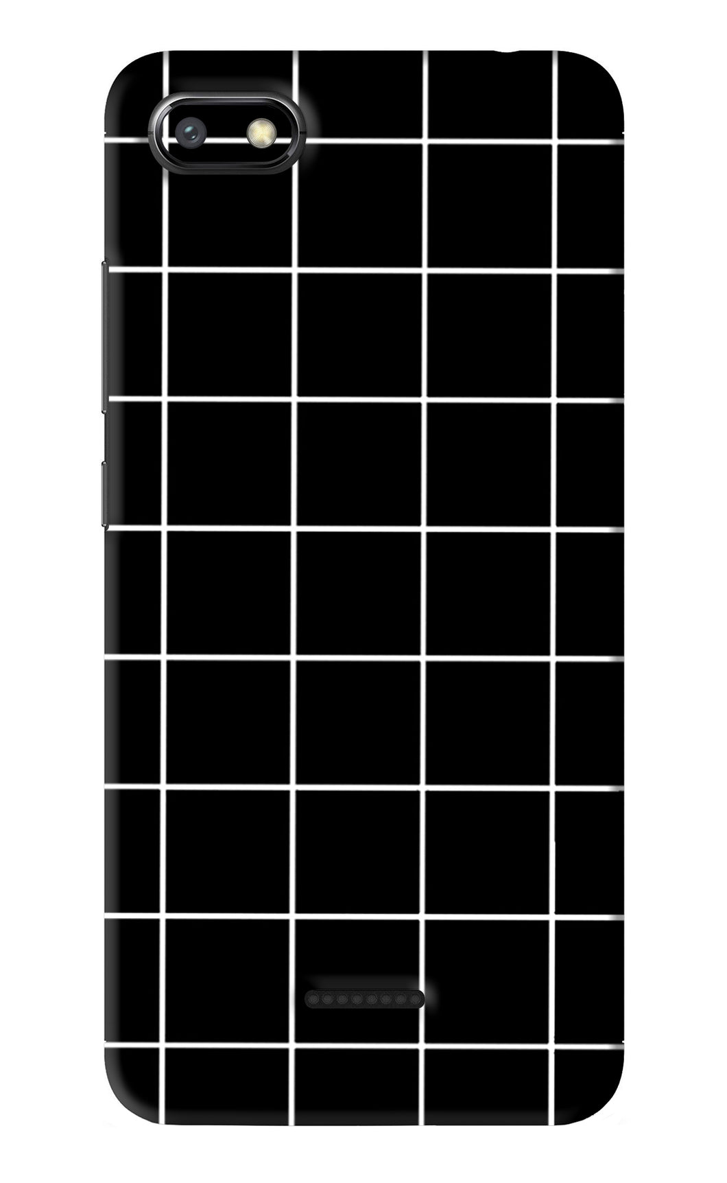 White Grid Xiaomi Redmi 6A Back Skin Wrap