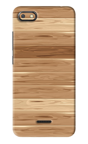 Wooden Vector Xiaomi Redmi 6A Back Skin Wrap