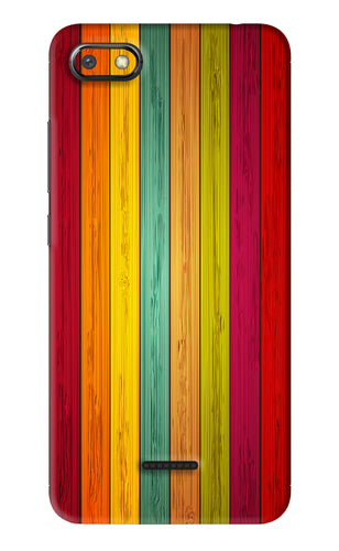 Multicolor Wooden Xiaomi Redmi 6A Back Skin Wrap