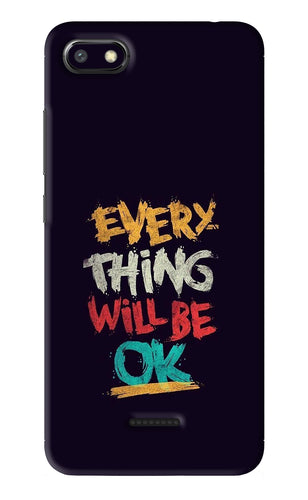 Everything Will Be Ok Xiaomi Redmi 6A Back Skin Wrap