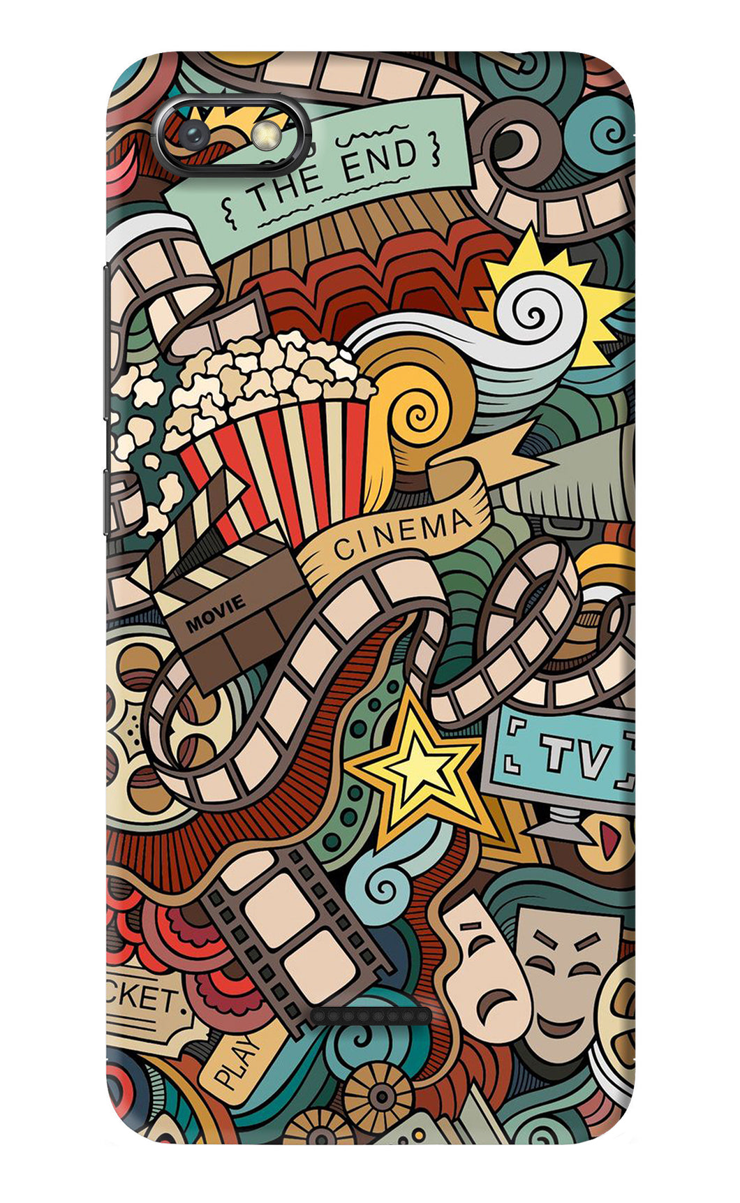 Cinema Abstract Xiaomi Redmi 6A Back Skin Wrap