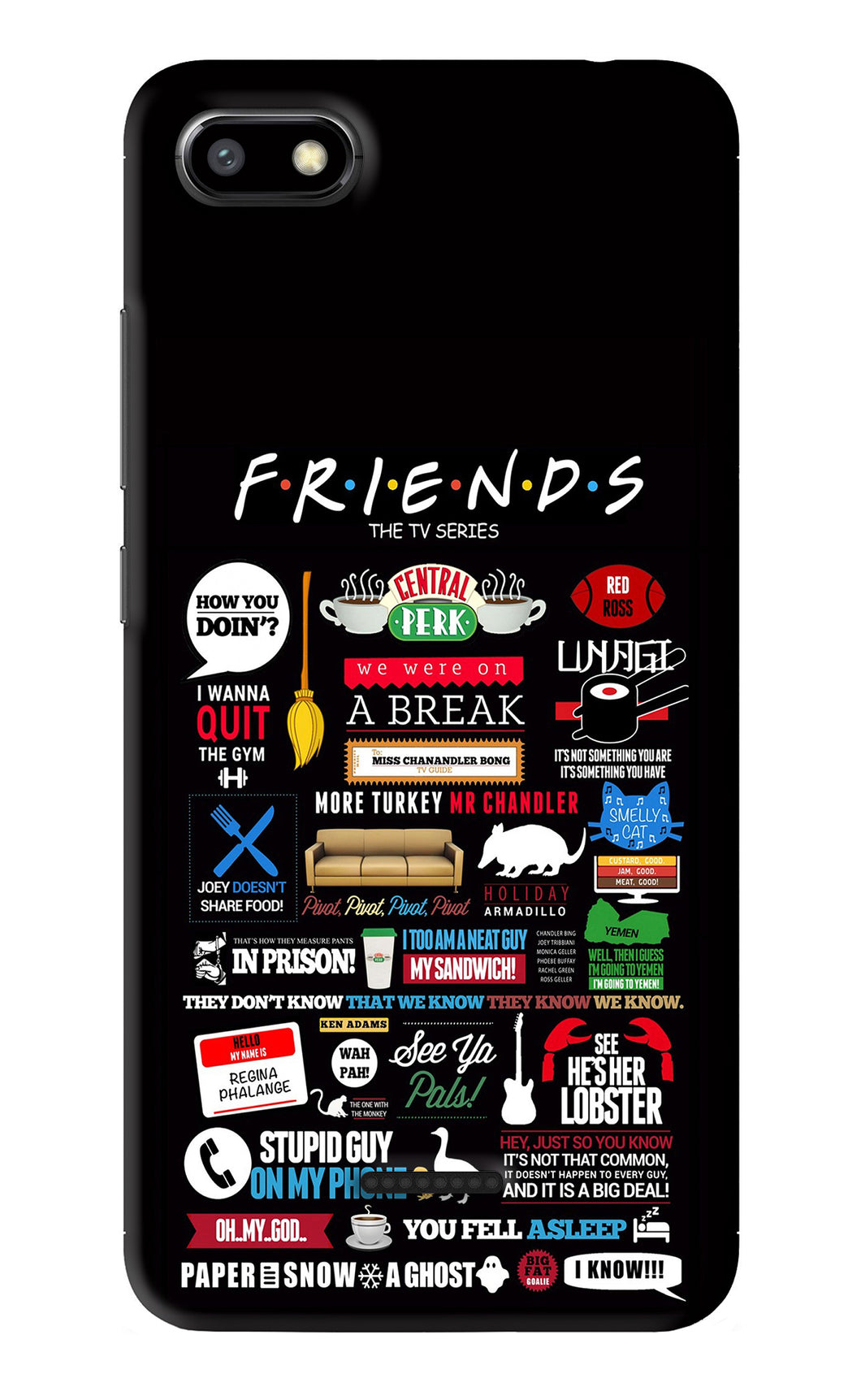FRIENDS Xiaomi Redmi 6A Back Skin Wrap