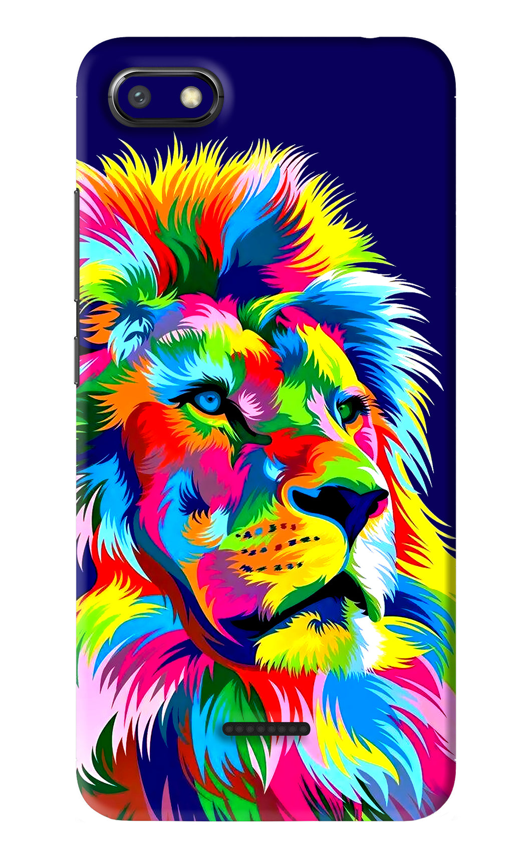 Vector Art Lion Xiaomi Redmi 6A Back Skin Wrap