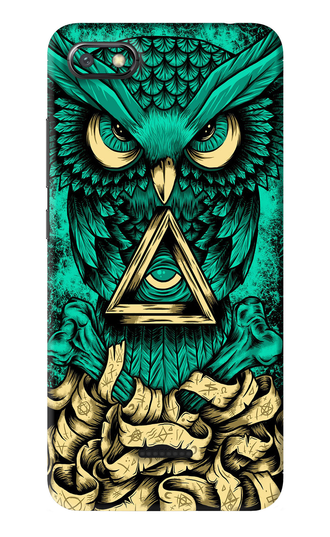 Green Owl Xiaomi Redmi 6A Back Skin Wrap