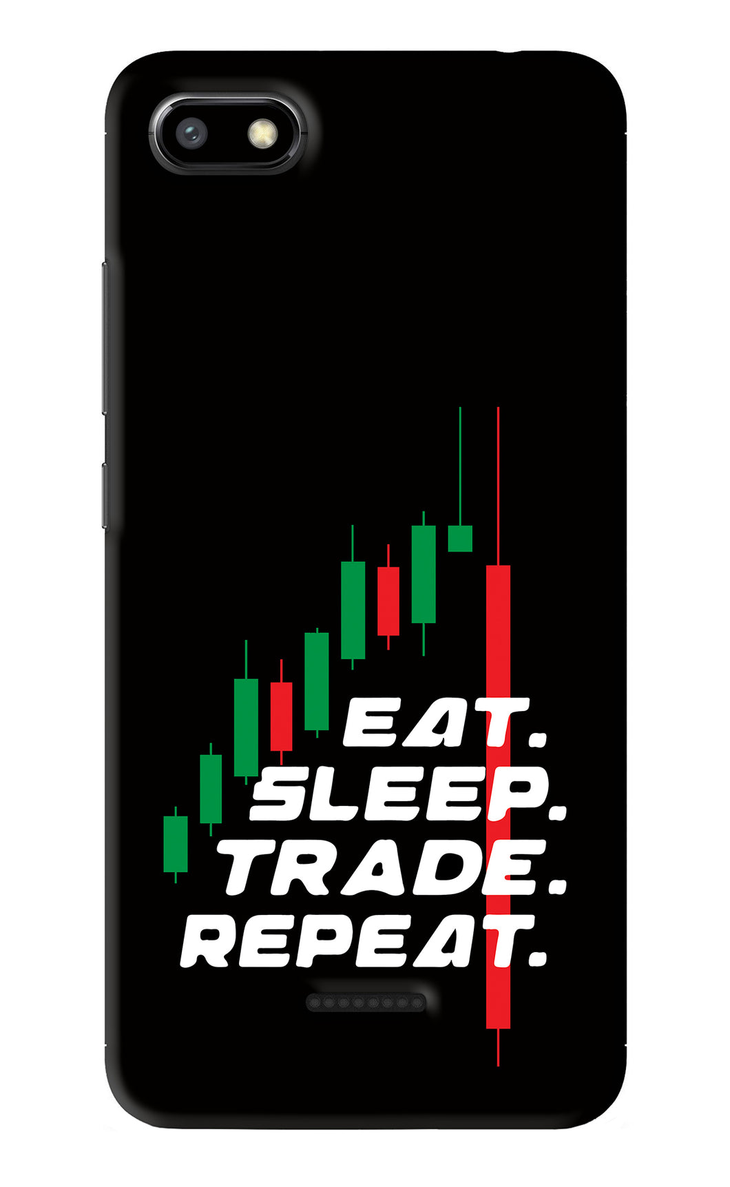 Eat Sleep Trade Repeat Xiaomi Redmi 6A Back Skin Wrap
