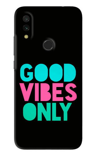 Quote Good Vibes Only Xiaomi Redmi 7 Back Skin Wrap