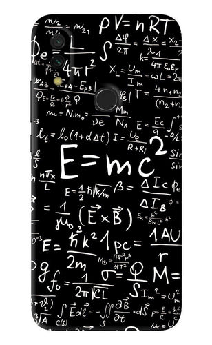 Physics Albert Einstein Formula Xiaomi Redmi 7 Back Skin Wrap