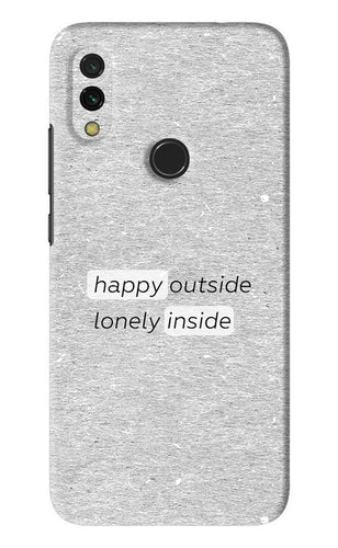Happy Outside Lonely Inside Xiaomi Redmi 7 Back Skin Wrap