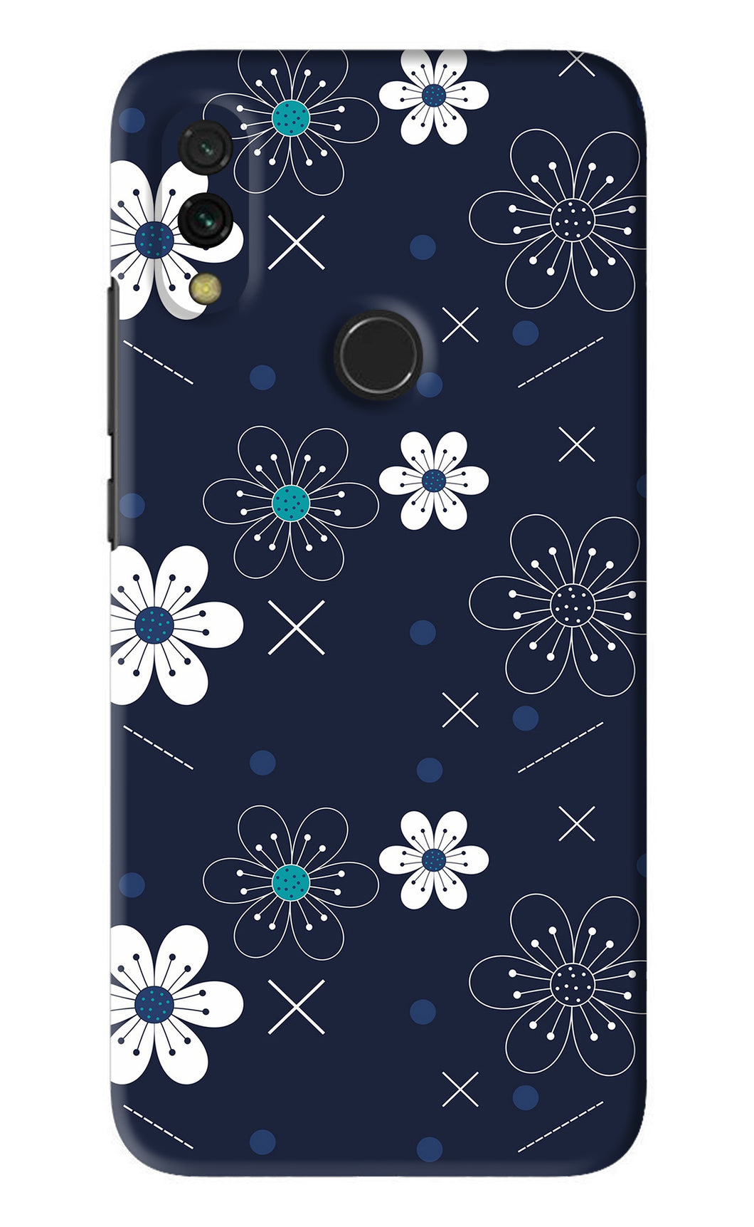 Flowers 4 Xiaomi Redmi 7 Back Skin Wrap