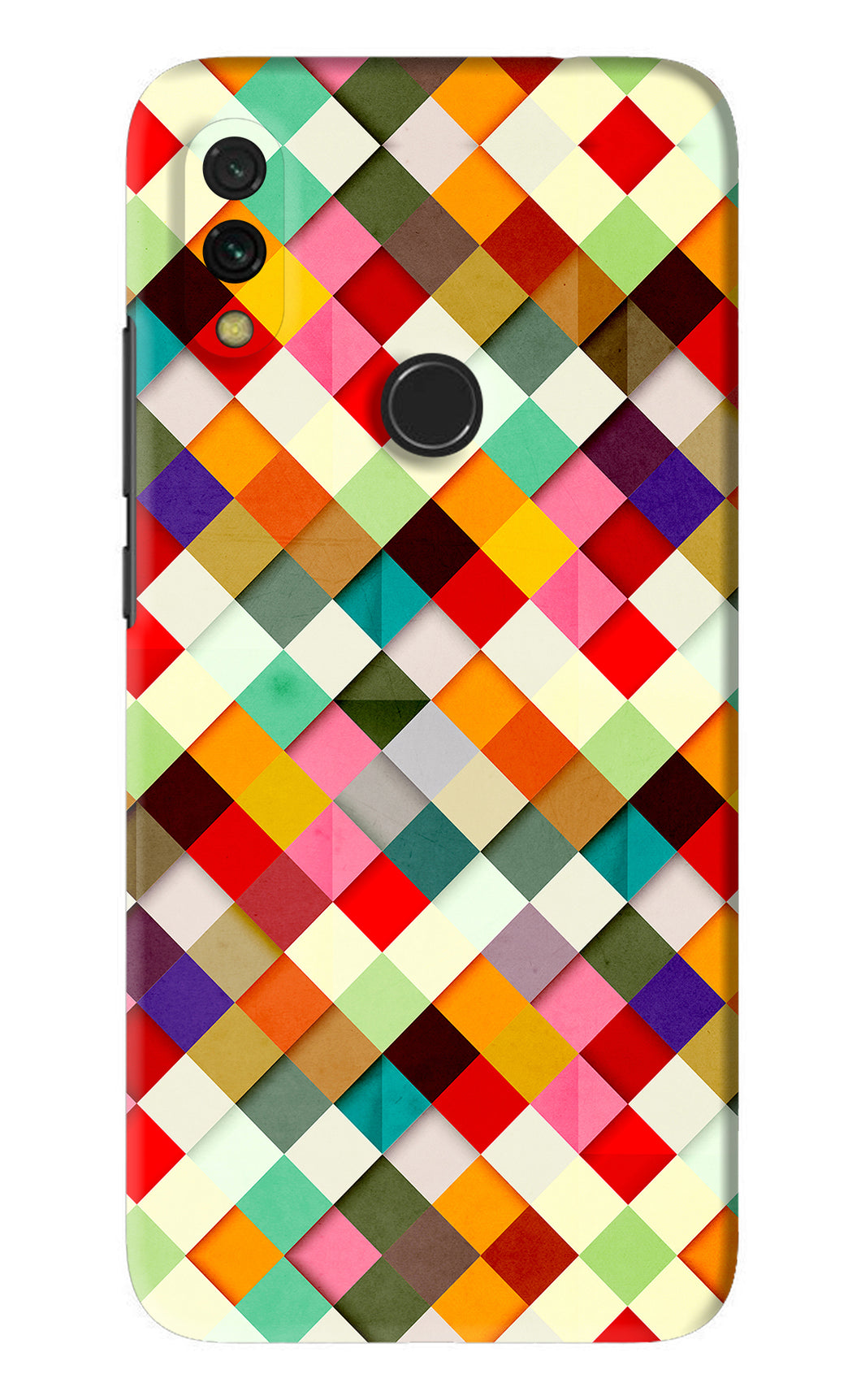 Geometric Abstract Colorful Xiaomi Redmi 7 Back Skin Wrap