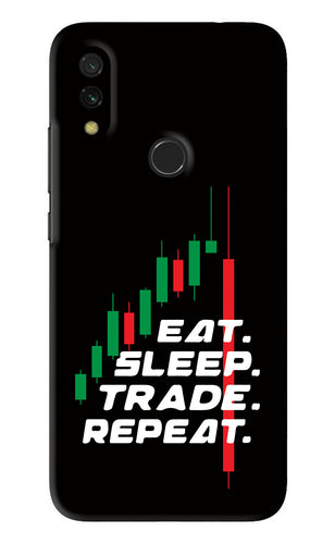 Eat Sleep Trade Repeat Xiaomi Redmi 7 Back Skin Wrap