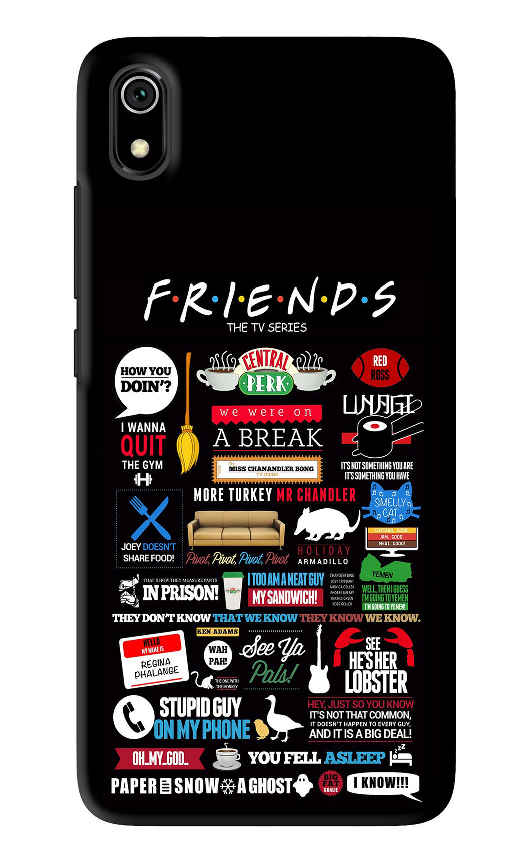 FRIENDS Xiaomi Redmi 7A Back Skin Wrap