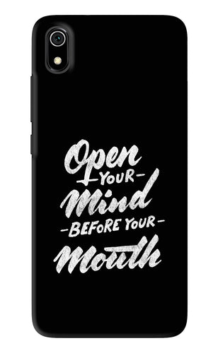 Open Your Mind Before Your Mouth Xiaomi Redmi 7A Back Skin Wrap
