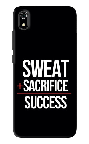 Sweat Sacrifice Success Xiaomi Redmi 7A Back Skin Wrap