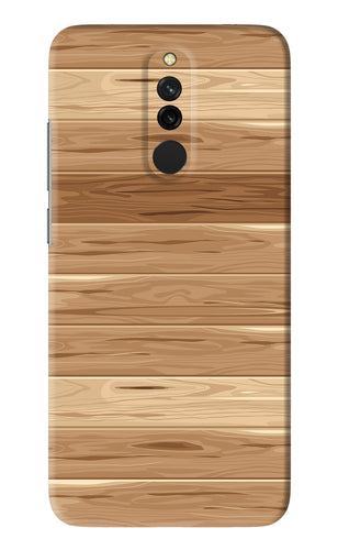Wooden Vector Xiaomi Redmi 8 Back Skin Wrap