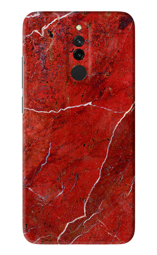 Red Marble Design Xiaomi Redmi 8 Back Skin Wrap