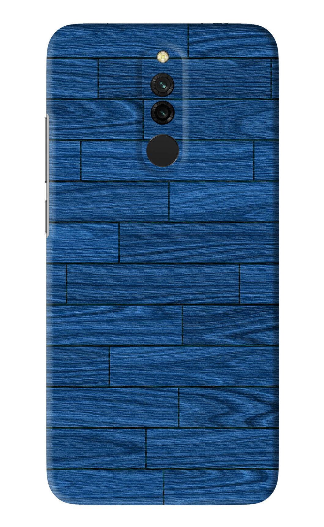 Blue Wooden Texture Xiaomi Redmi 8 Back Skin Wrap