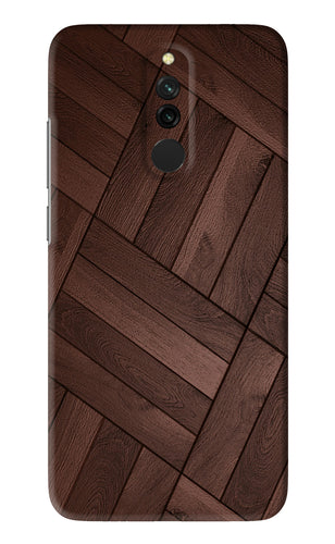Wooden Texture Design Xiaomi Redmi 8 Back Skin Wrap