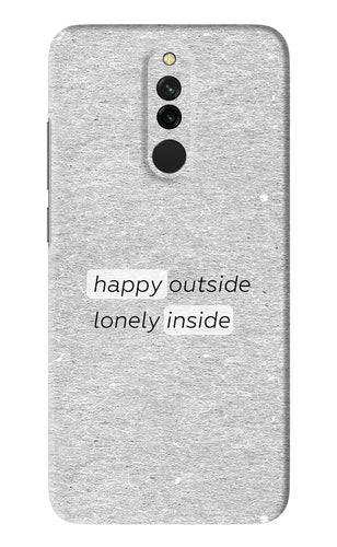 Happy Outside Lonely Inside Xiaomi Redmi 8 Back Skin Wrap
