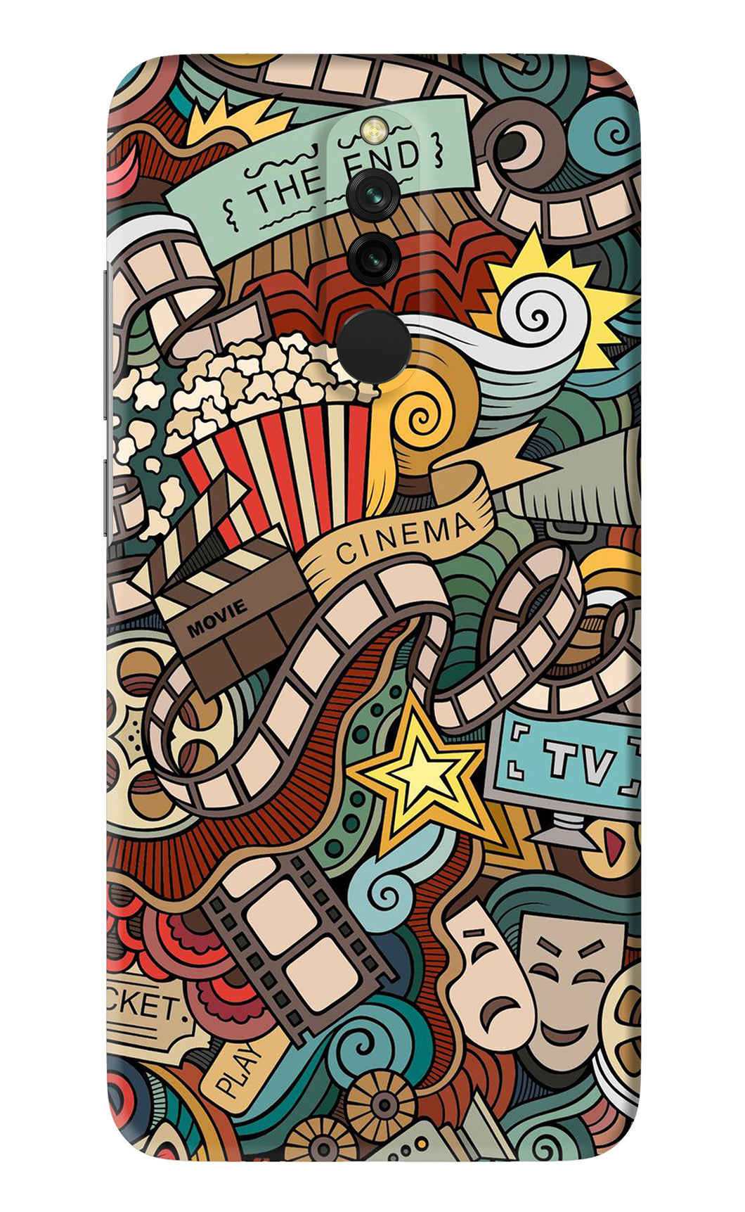 Cinema Abstract Xiaomi Redmi 8 Back Skin Wrap