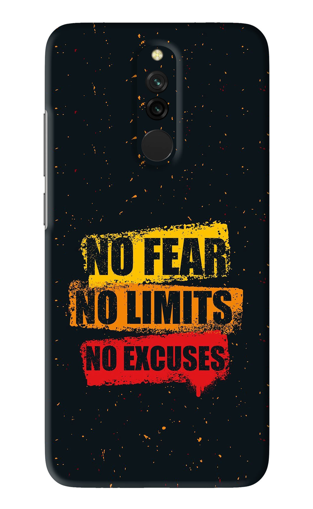No Fear No Limits No Excuses Xiaomi Redmi 8 Back Skin Wrap