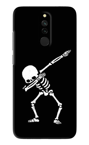 Dabbing Skeleton Art Xiaomi Redmi 8 Back Skin Wrap