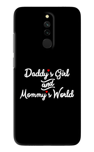 Daddy's Girl and Mommy's World Xiaomi Redmi 8 Back Skin Wrap