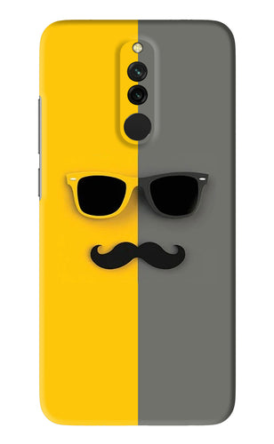 Sunglasses with Mustache Xiaomi Redmi 8 Back Skin Wrap