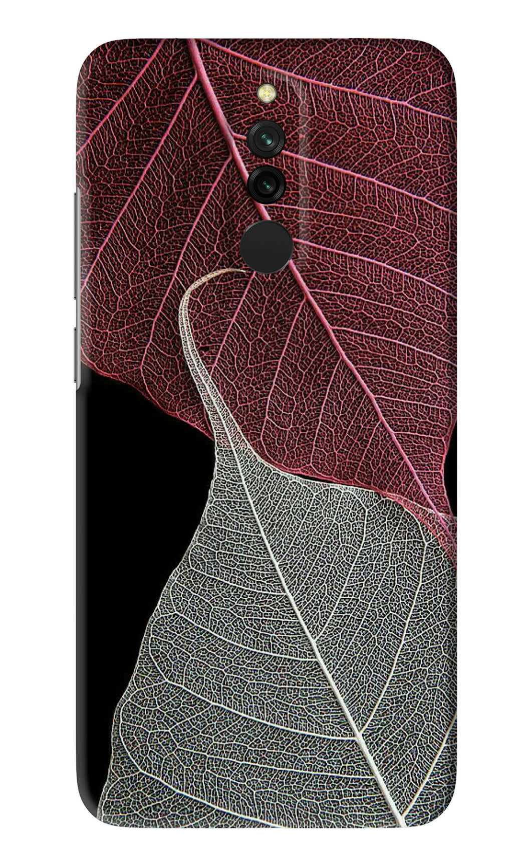 Leaf Pattern Xiaomi Redmi 8 Back Skin Wrap