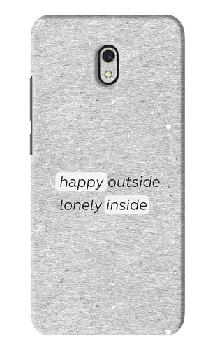 Happy Outside Lonely Inside Xiaomi Redmi 8A Back Skin Wrap