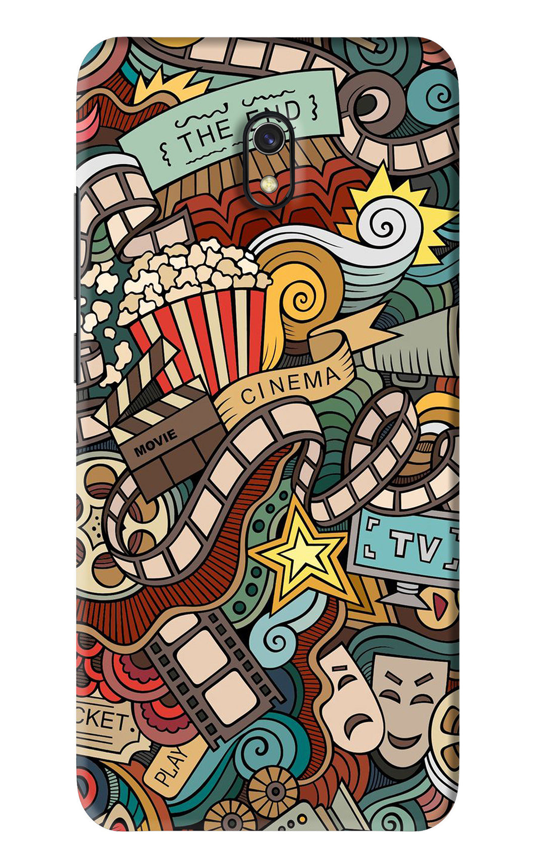 Cinema Abstract Xiaomi Redmi 8A Back Skin Wrap