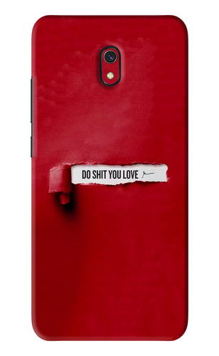 Do Shit You Love Xiaomi Redmi 8A Back Skin Wrap