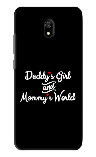 Daddy's Girl and Mommy's World Xiaomi Redmi 8A Back Skin Wrap