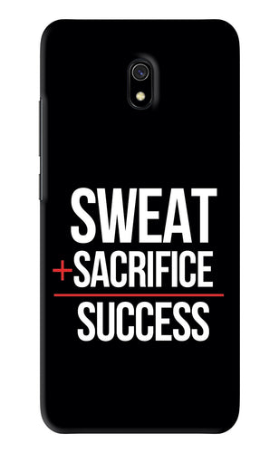 Sweat Sacrifice Success Xiaomi Redmi 8A Back Skin Wrap