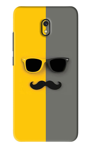 Sunglasses with Mustache Xiaomi Redmi 8A Back Skin Wrap