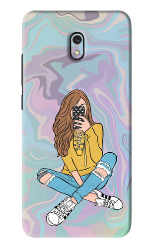 Selfie Girl Xiaomi Redmi 8A Back Skin Wrap