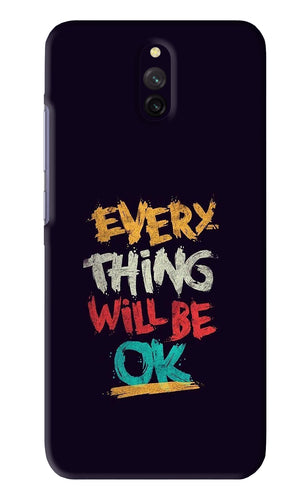 Everything Will Be Ok Xiaomi Redmi 8A Dual Back Skin Wrap
