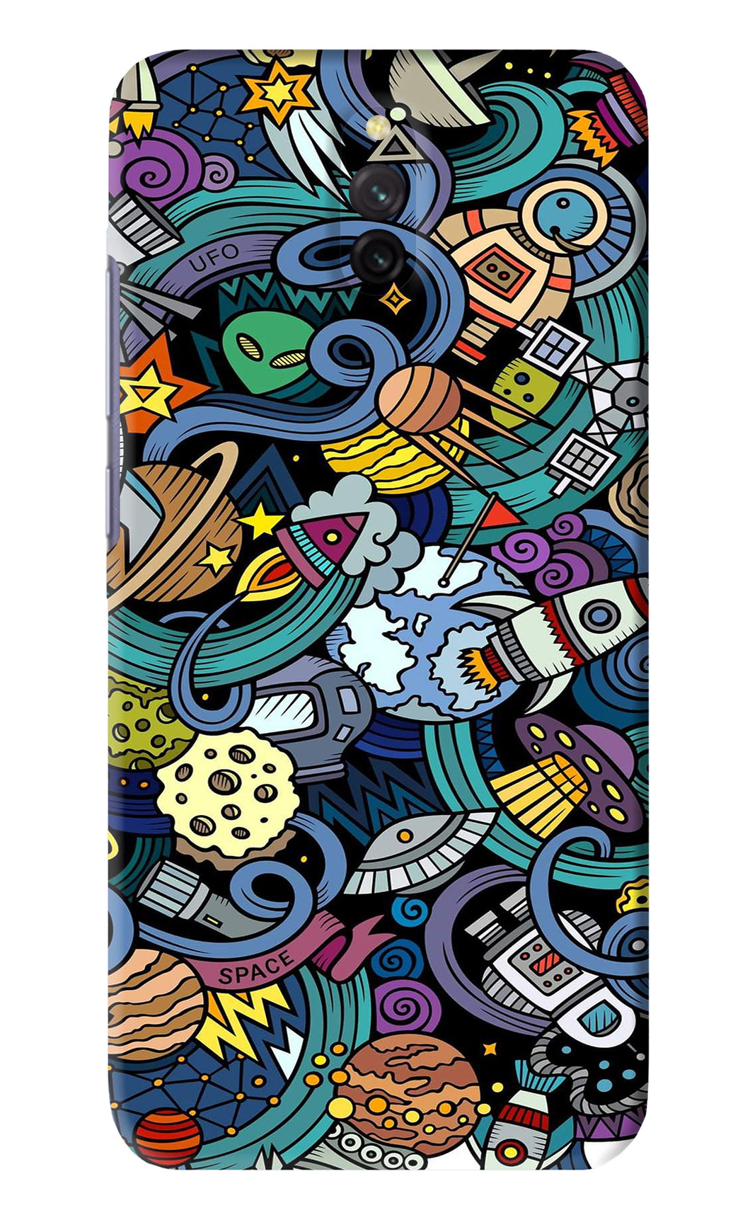 Space Abstract Xiaomi Redmi 8A Dual Back Skin Wrap