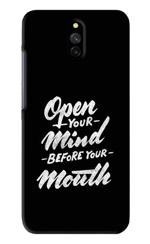 Open Your Mind Before Your Mouth Xiaomi Redmi 8A Dual Back Skin Wrap