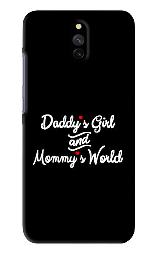 Daddy's Girl and Mommy's World Xiaomi Redmi 8A Dual Back Skin Wrap