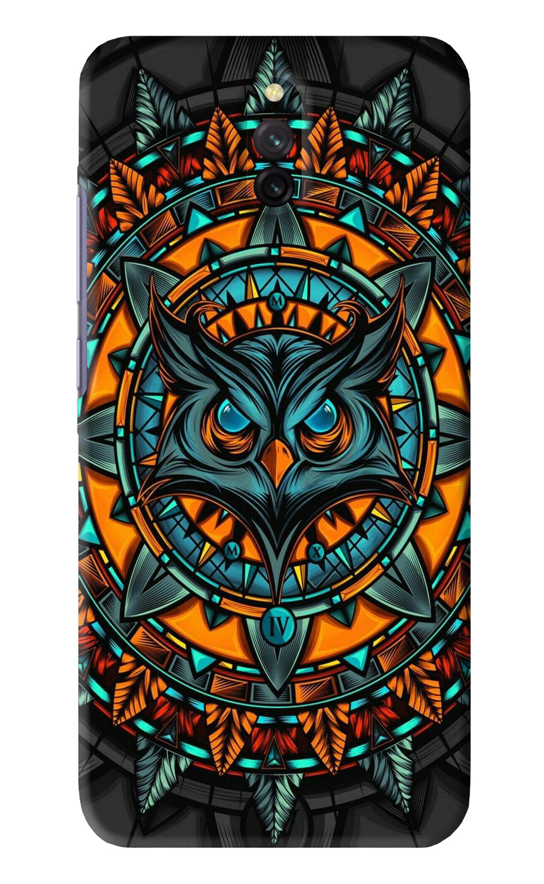 Angry Owl Art Xiaomi Redmi 8A Dual Back Skin Wrap