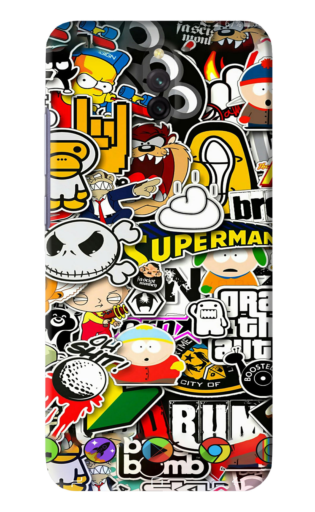 Sticker Bomb Xiaomi Redmi 8A Dual Back Skin Wrap