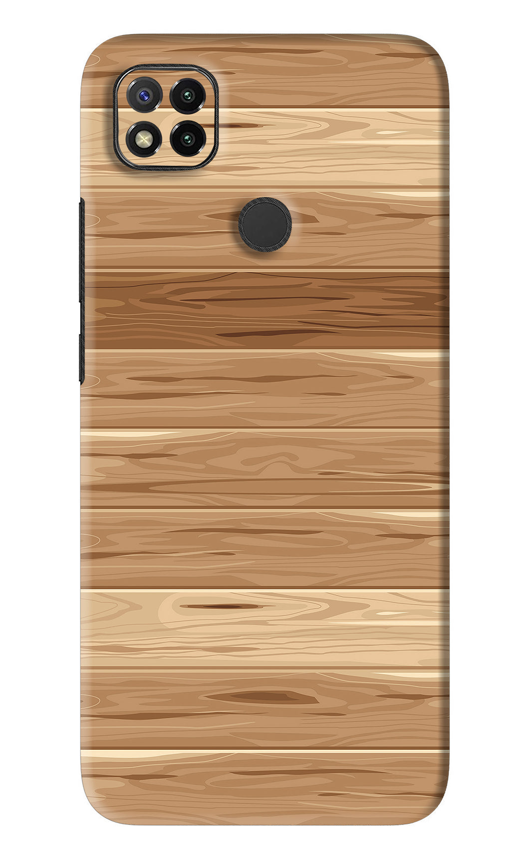 Wooden Vector Xiaomi Redmi 9 Back Skin Wrap
