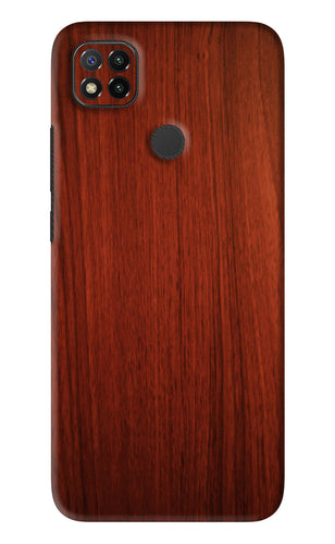 Wooden Plain Pattern Xiaomi Redmi 9 Back Skin Wrap